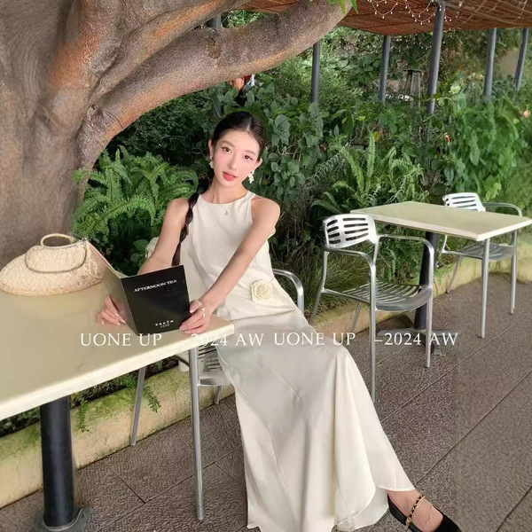 Autumn elegant sophisticated dress
