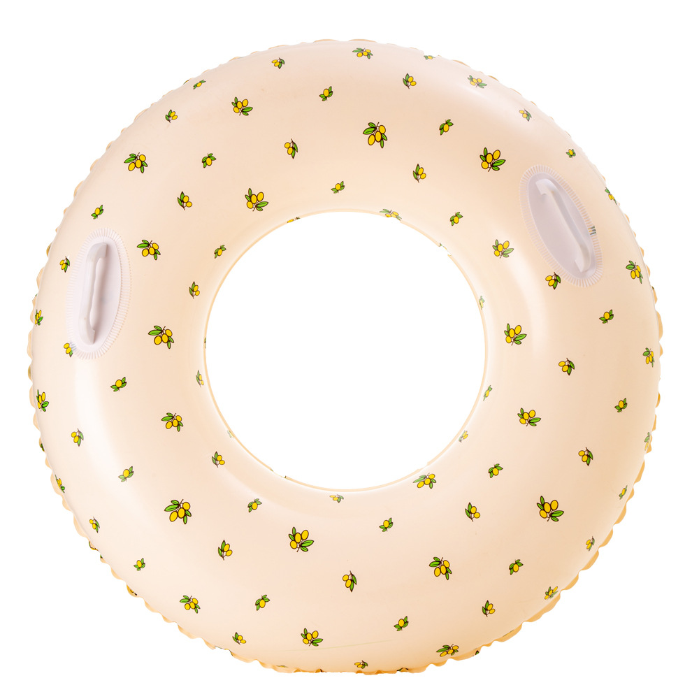Transfronterizos ampliados con mango de barco de anclaje arco iris anillo de natación para adultos anillo de natación infláble arco iris de gran tamaño para hombres y mujeres