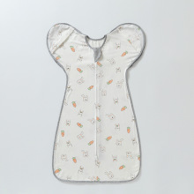 新生婴儿投降式防惊跳睡袋纯棉春秋款宝宝襁褓可伸立体袖睡觉神器