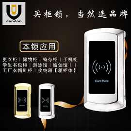 桑拿锁健身房刷卡锁手机柜感应锁锌合金材质智能锁一体化安装柜锁