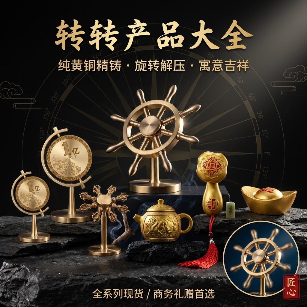 Brass One Hundred Million Small Goals Car-mounted Small Ornaments…