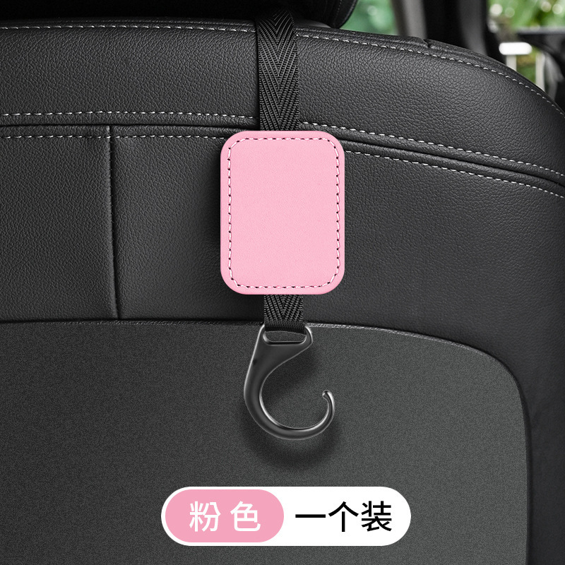 Gancho de coche, gancho de almacenamiento en la parte posterior del asiento de flip en el coche, colgante trasero multifuncional para coche, accesorios interiores del asiento
