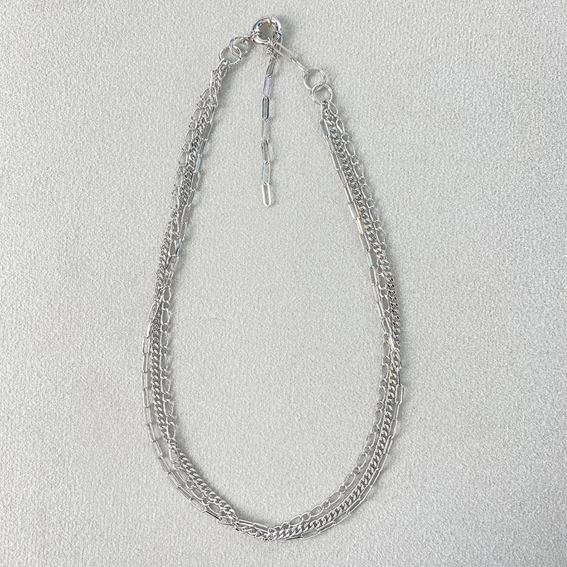 Flerskiktad kedja halsband smycken för kvinnor guld_voghion.com