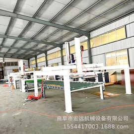 石墨烯碳晶板平贴机 自动断膜 1300型大板木饰面贴面机图片