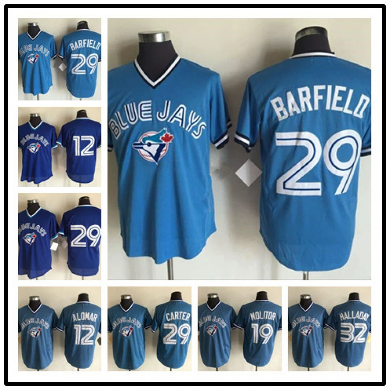 Бейсбольный костюм Toronto Blue Jays jersey с вышитым бейсболом Toronto