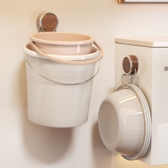 壁掛けバケツラック、トイレ壁掛けバケツラック、吸盤バケツ収納ラック、トイレパンチフリー、バスルーム