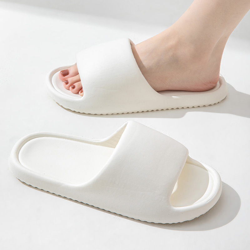 Zapatillas de baño Eva de fondo grueso para hombre de verano para mujer anti-deslizante no olor a los pies en el hogar