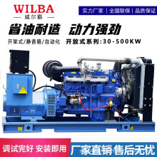 潍坊柴油发电机组30KW50/100/200/300/500千瓦大功率静音380V三相