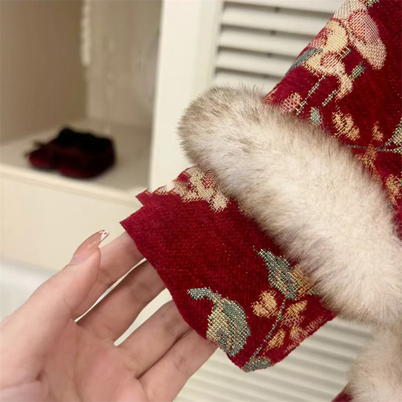 Vestido de Año Nuevo para niñas 2025 nuevo vestido de otoño e invierno vestido de un año
