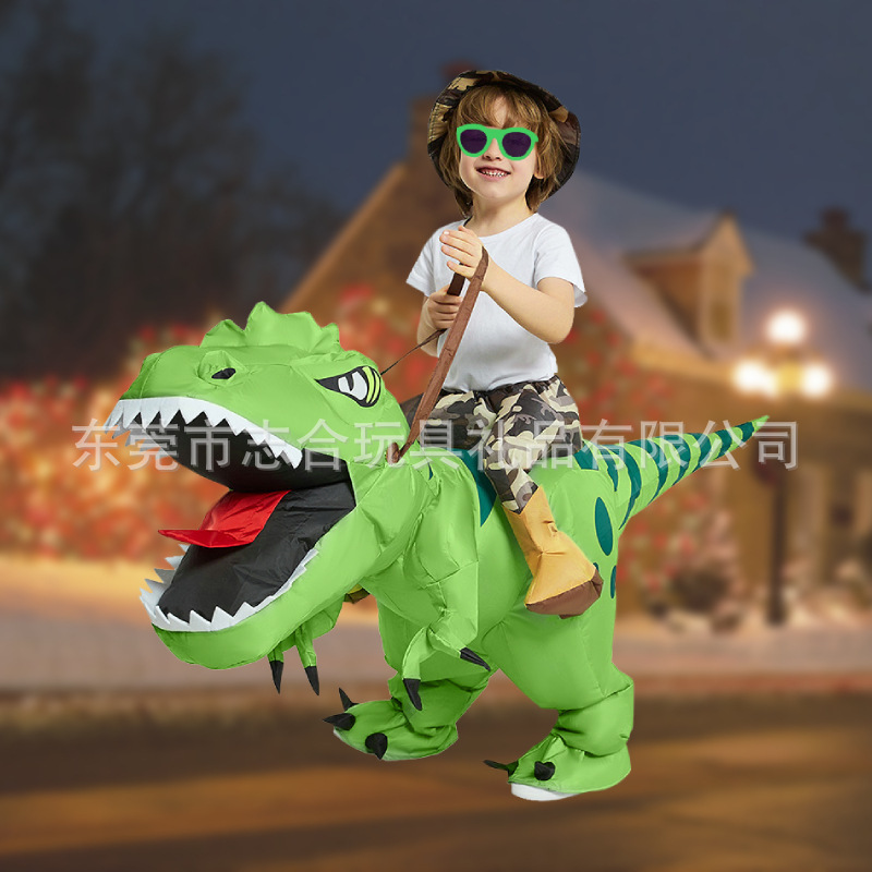 Cross-border Amazon simulation dinosaur inflatable clothes outdoor cartoon inflatable doll decoration inflatable doll clothes