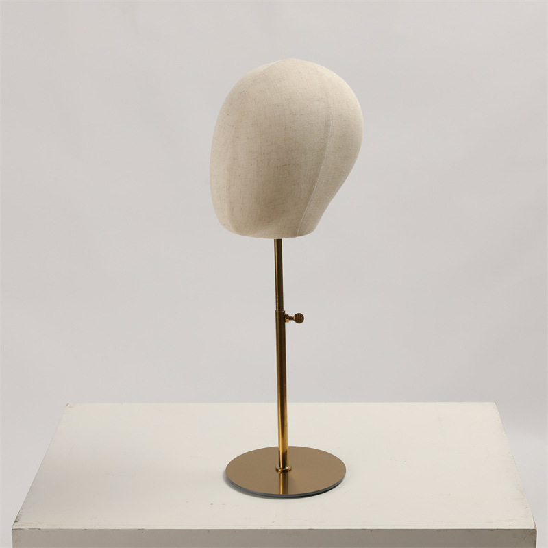 Soporte de Cabeza de Maniquí para Sombreros y Pelucas de Terciopelo para Escaparates