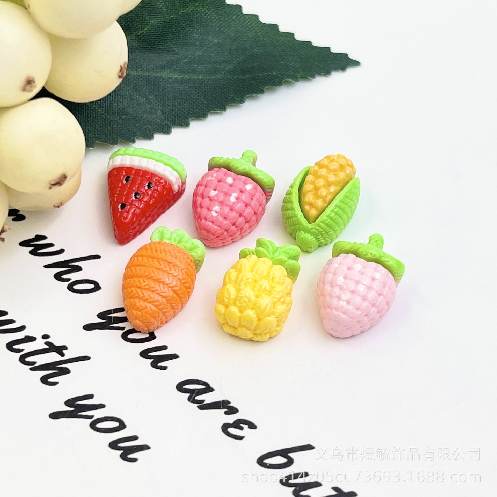 고품질 미니 컬러 울 과일 혼합 싱글