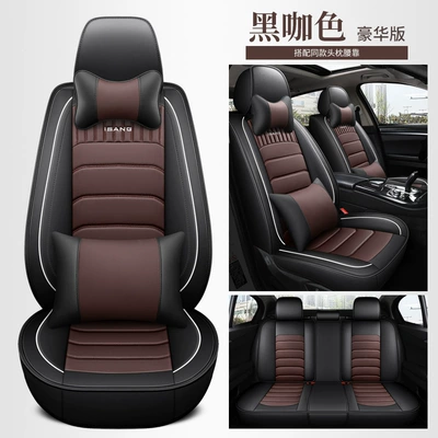seat cover 7-seat commercial car Modelə uyğun (Original) oturacaq örtükləri - cys-c-15-black-coffee-color-five-seat-luxury-version-11