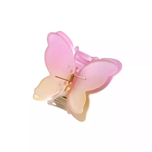 Colorful frosted gradient butterfly hairpin Korean elegant temperament hairpin high-end headwear high-end hair accessories for the back of the head