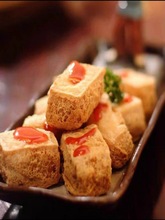 绍兴臭豆腐白色生胚油炸零食小吃送调料非长沙厂家直销包邮