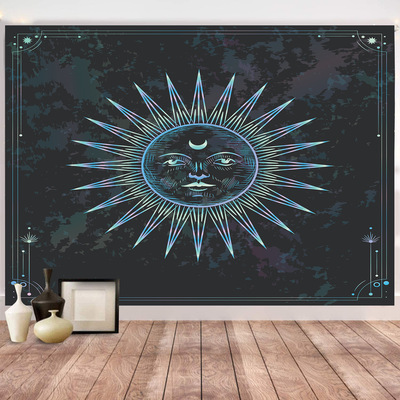 Bohemia Tapestries Valance sunlight Moon star tie-dyed Tapestries Room decorate Psychedelic Tapestries tapstry