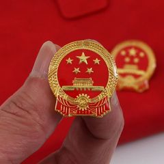 金属国章バッジ特大サイズ新版磁石ブローチ国章蝶ボタンピン式磁気ボタン装飾ロゴ