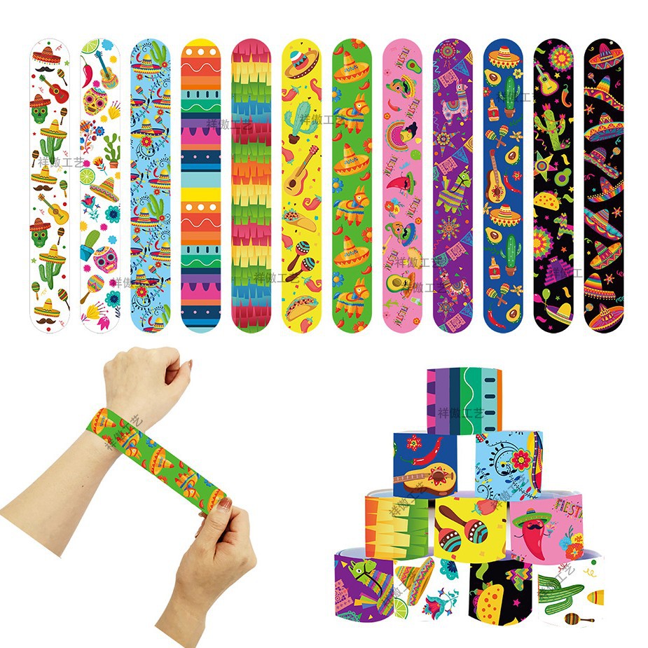Carefully Selected Cross-Border Mexican Festival Snap Ring Cinco De Mayo Fiesta Party Bracelet Snap Ring