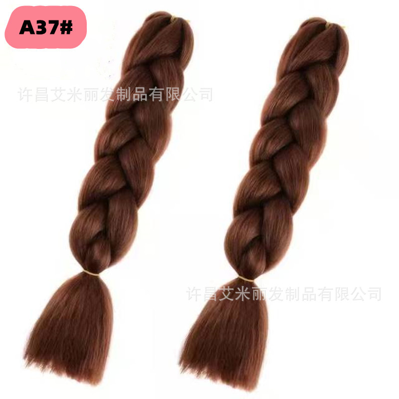 Trenzas africanas con cabello rosa渐 – materiales de alta temperatura, estilo boxeador