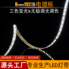 LED 2 色温度ライトストリップ 12V2835 ソフトライトストリップ 120 ライト 168 ライト 192 ライト 3 色ライトストリップ調節可能なライト