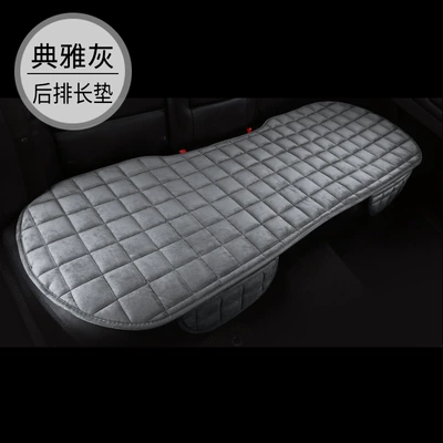 Seats with Back Row, Wool pad - elegant-gray-three-seat-rear-seat