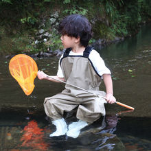 儿童玩水服连体涉水幼儿园防水衣服沙滩抓摸鱼赶海装备小孩下水裤