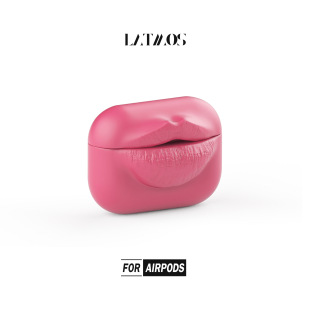 LATMOS Barbie Tender Lip Airpods Soft Case Apple Headphone Case Mouth Earphone Case Lips
