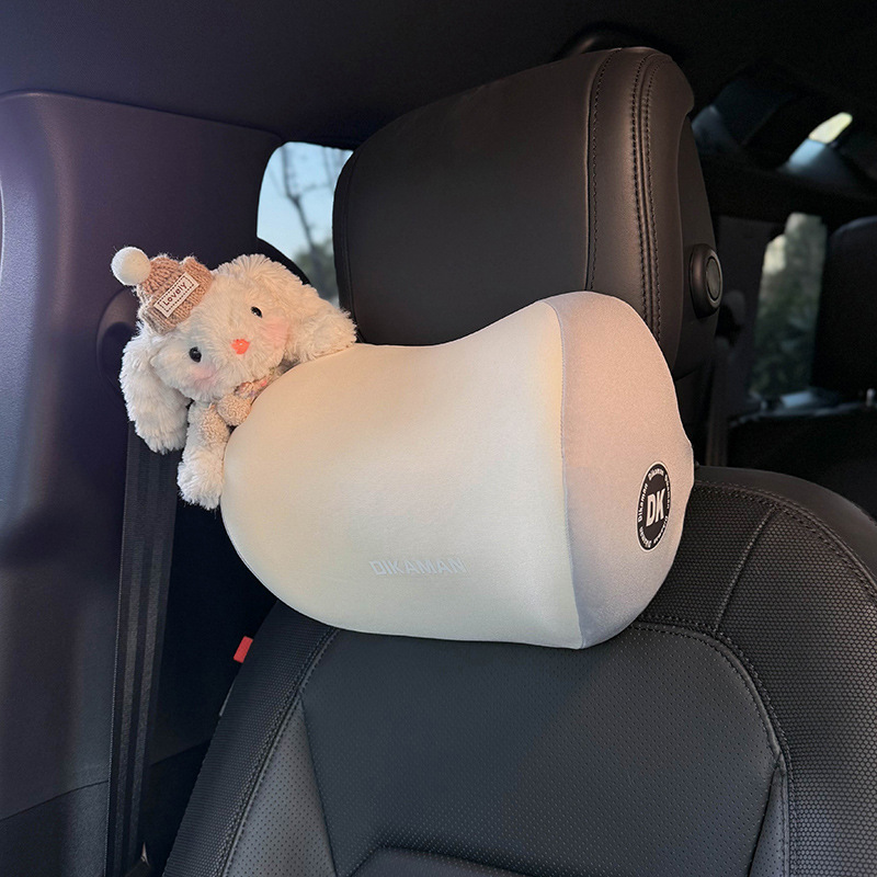 2025 nuevo reposacabezas de automóviles almohada de cuello almohada de asiento de cintura de automóvil adorable creativo algodón de memoria