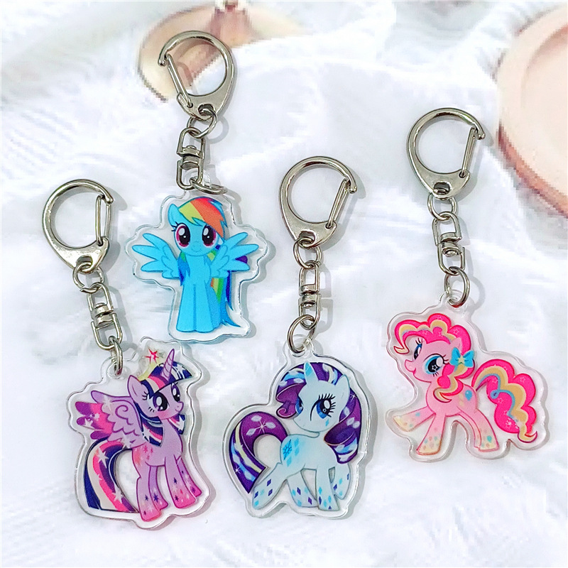 My Little Pony Keychain Bag Pendant Small Accessories Peripheral Gifts Wholesale My Little Pony Keychain Wholesale Customization