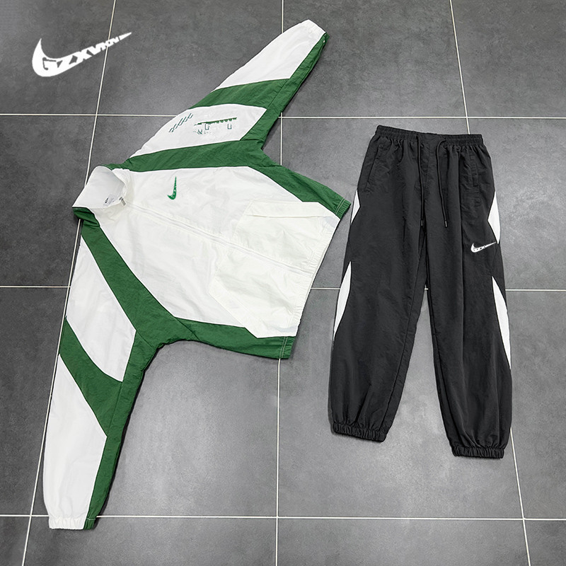 New loose-fitting long-sleeve sports suit for men, trendy spring and autumn sweatshirt, men's Korean-style casual jogger two-piece set