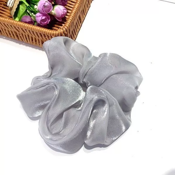 Light gray crystal satin