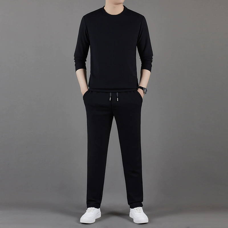 Men's autumn sweatshirt for leisure, sports trousers, fashionable trend set, simple and elegant design