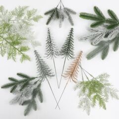 人工松葉 クリスマス松葉 模造緑植物 人工松枝 クリスマスツリー 花輪 DIYアクセサリー 装飾 卸売