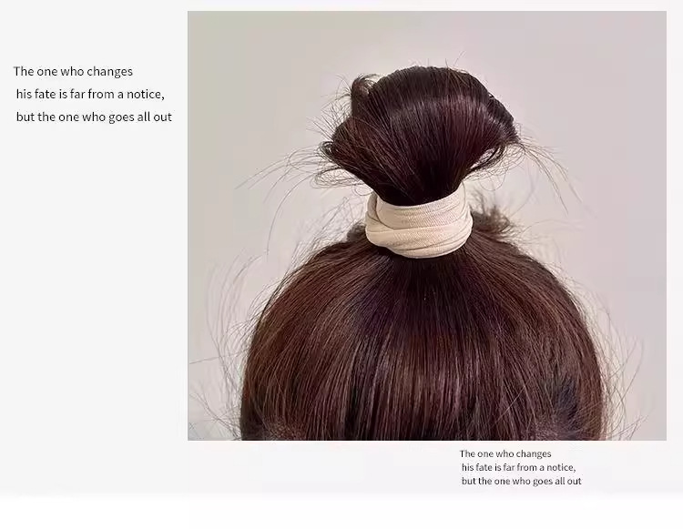 High Elasticity Ultra-Wide Hair Tie 2025 New Model High-End Rubber Band Women's Hair Ring Hair Accessory High Ponytail Hair Tie Hair Rope