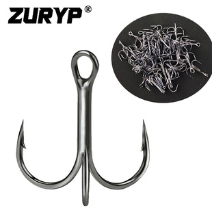 Factory direct sales of three hooks Luya bait three anchor hooks carbon steel high strength hooks 1-10# Three claw hooks fishing accessories
