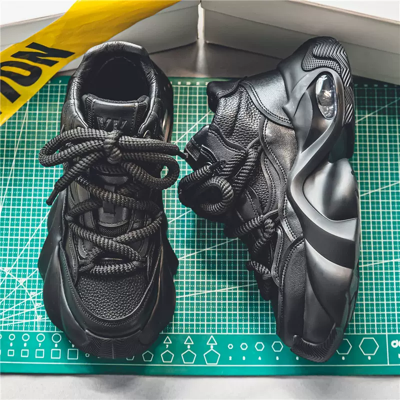 厚底老爹鞋男款秋冬新款内增高10CM鞋子百搭休闲运动小白潮鞋男士