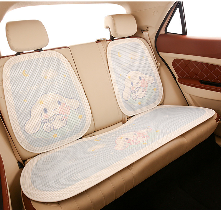 2024 Cartoon Car Cushion Four Seasons Universal Car Summer Cushion Yugui Dog Cute Ladies Breathable Seat Cover
