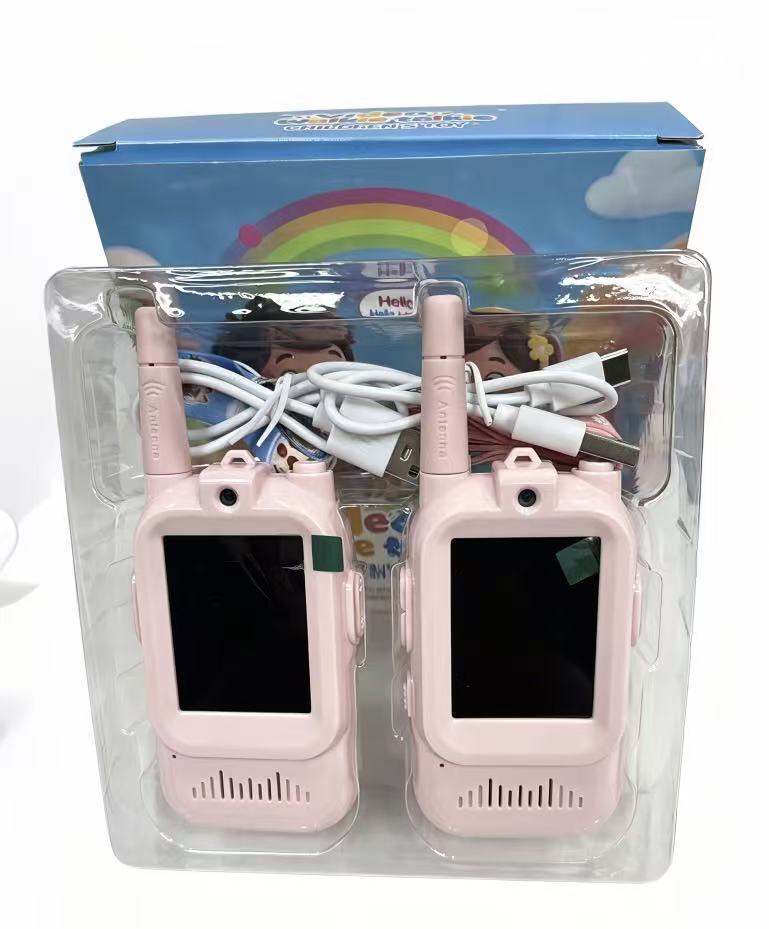 Intercomunicador de video infantil caricatura buscapersonas regalo de cumpleaños ventas calientes llamadas de alta definición juguetes para niños juguetes padres e hijos