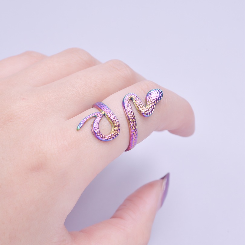 1 Piece Simple Style Snake Metal Wholesale Rings display picture 3