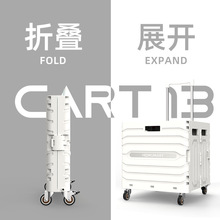 厂家批发万向轮折叠小推车购物车超市买菜车拉杆箱便携户外露营车