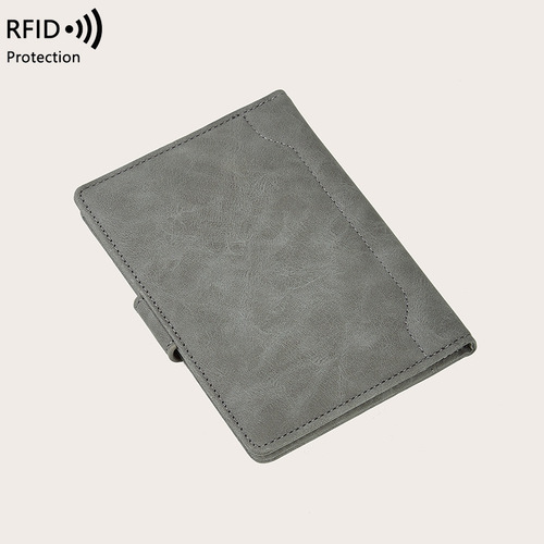 Anti-theft passport bag minimalist passport cover clip document bag for men and women travel passport holder