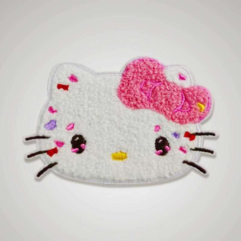 Китти Hello Kitty, Hello Kitty, мультяшное полотенце, с вышивкой, детская одежда