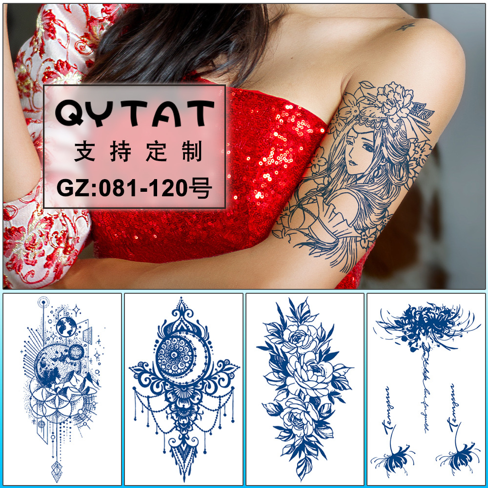 Herbal tattoo stickers