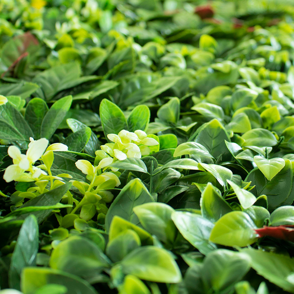 Pared de planta de simulación Pared de planta verde Pared de fondo de cabeza de puerta de césped decorativo Pared de planta de simulación anti-UV