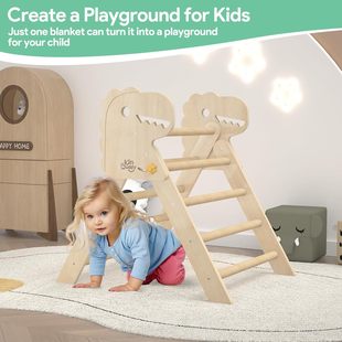 Wooden Children's Climbing Rack Household Indoor Children's Montessori Exercise Equipment Portable Foldable Climbing Rack