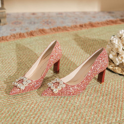 Bridal Red wedding shoes for women- Chinese style Xiuhe qipao dress clothing high heels- Women evening banquet cocktail party shoes formal dress Bridal Red wedding shoes for women- Chinese style Xiuhe qipao dress clothing high heels- Women evening banquet cocktail party shoes formal dress