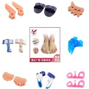 Source manufacturer thumb valgus toe straightener split toe straightener heel protection sleeve forefoot pad silicone
