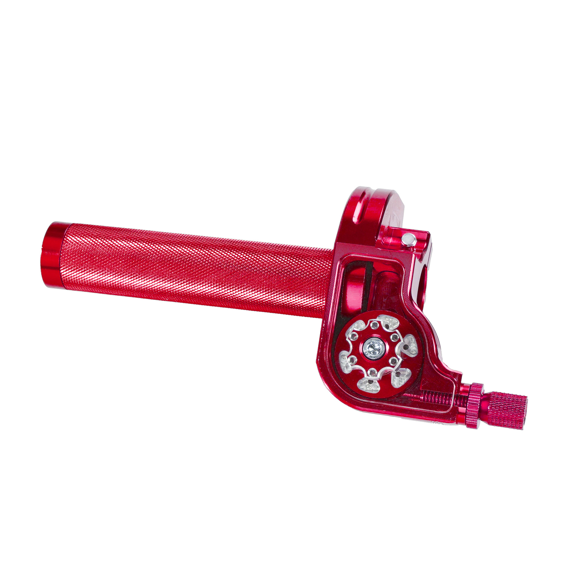 Motocicleta de todoterreno modificada acelerador de aleación de aluminio CRQ Zhenglin motor motor grande tornillo de aceite ajustable guía de giro visual