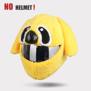 Animal Cute Hood Rabbit Mask — Motosiklet dəbilqələri - yellow-dog-head