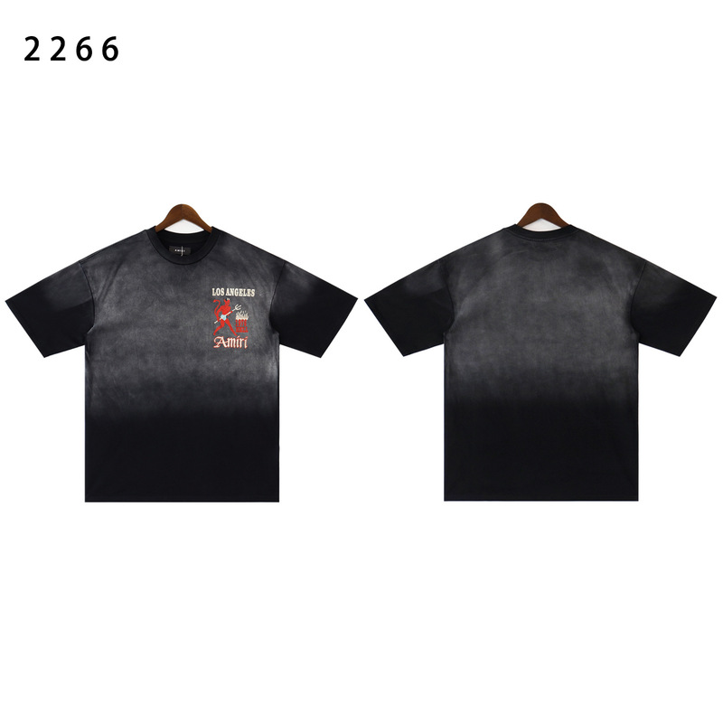 貿易クロスAm新文字クラシックプリント半袖男女同型カップルTシャツiri夏高iri製品タイプ|undefined